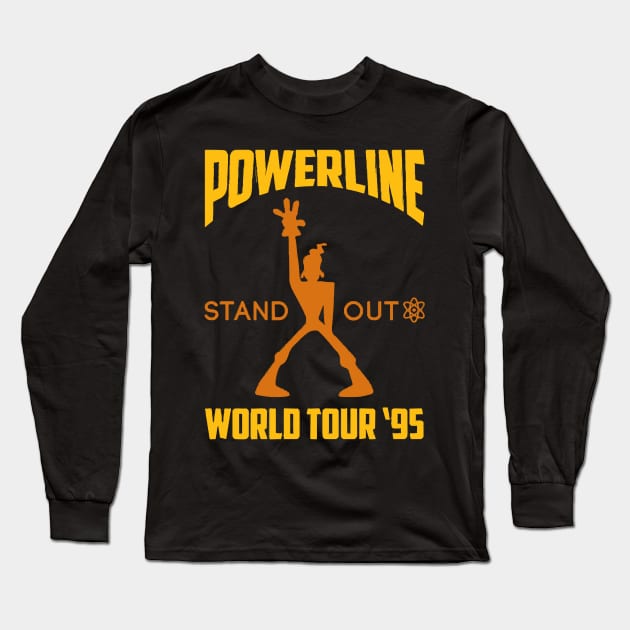 Powerline Stand Out World Tour 95 Long Sleeve T-Shirt by talida_illustration